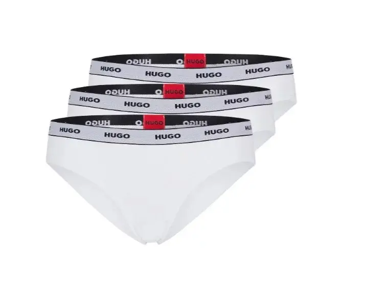 Dámské kalhotky 3ks 50469657 100 bílá  Hugo Boss M bílá