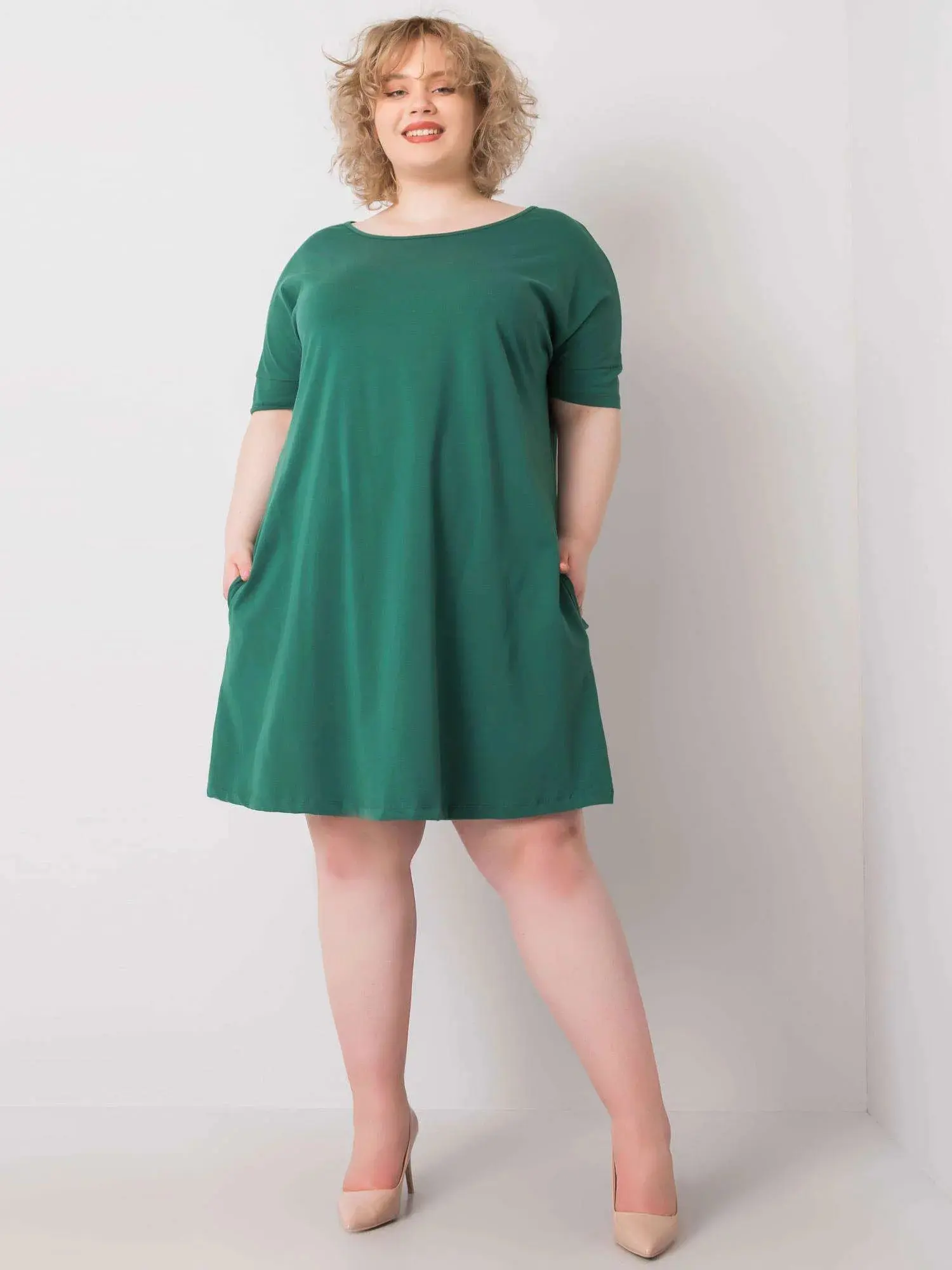 Dámské šaty SK 6639 - FPrice XXL červená