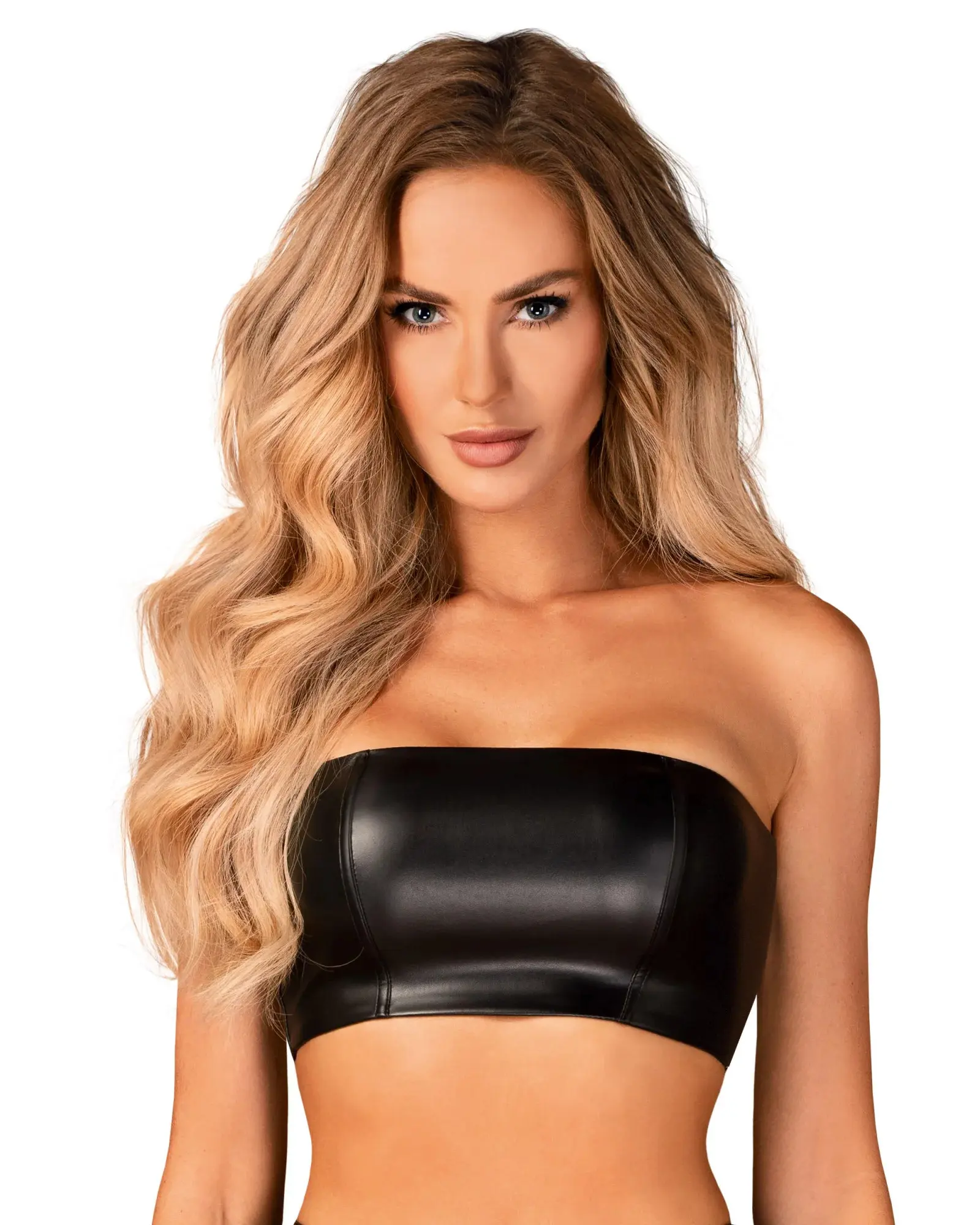 Jedinečný top Hermeza top black - Obsessive černá XL