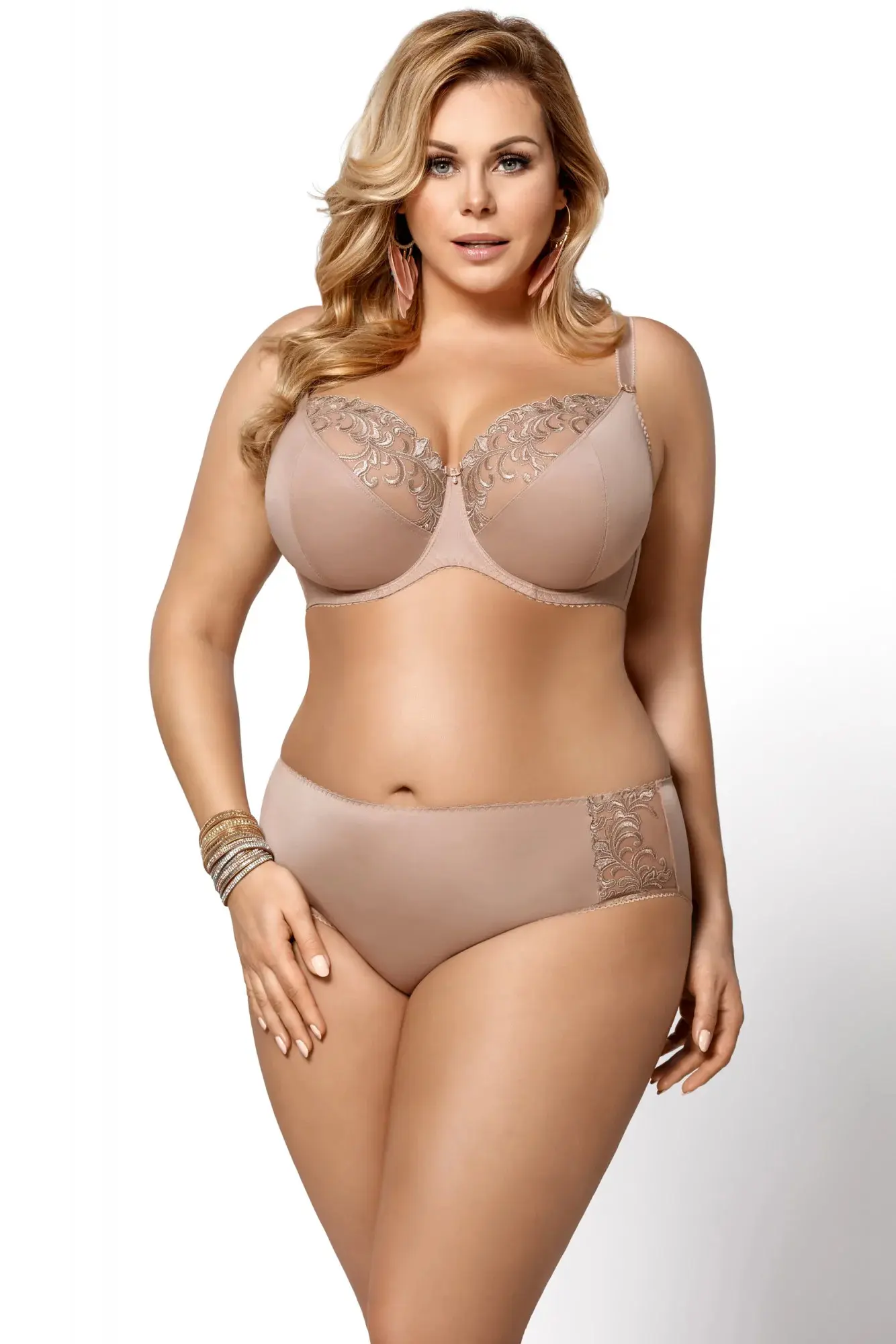 Dámská podprsenka Victoria K378 béžová - Gorsenia béžová 90G