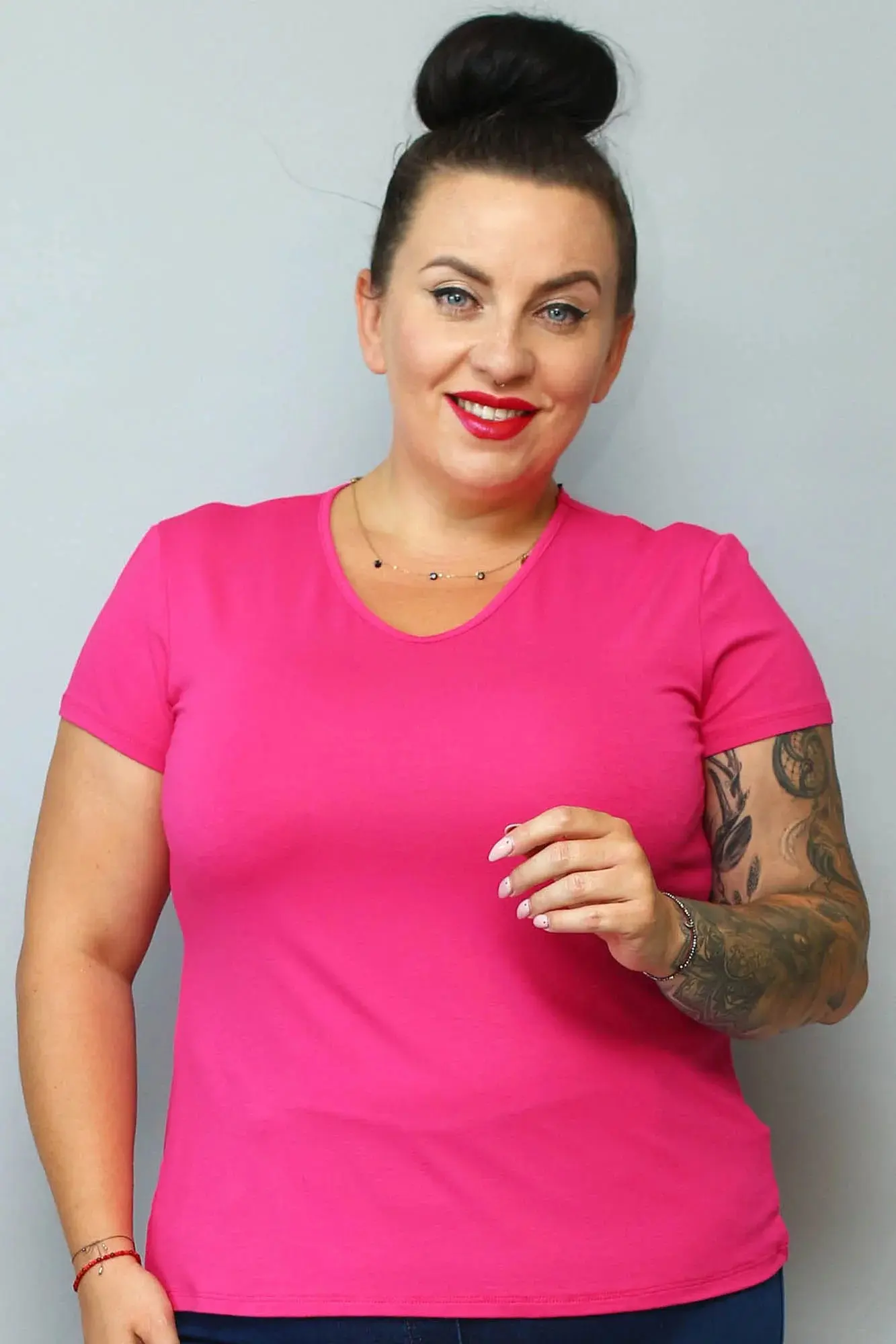 Dámská halenka Edna B420 růžová - Karko 42/44
