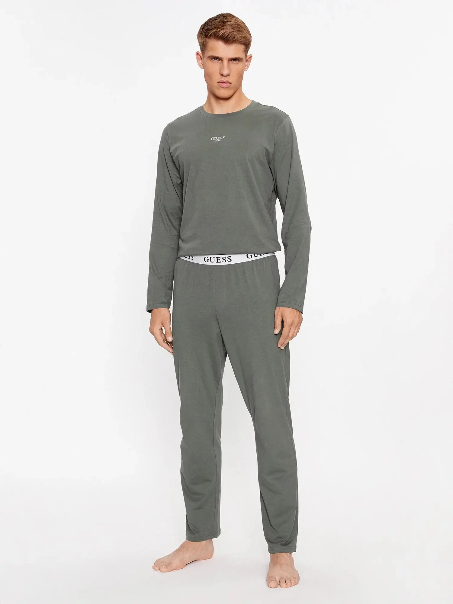 Pánské pyžamo U2BX00KBZG0 A911 šedé - Guess XL