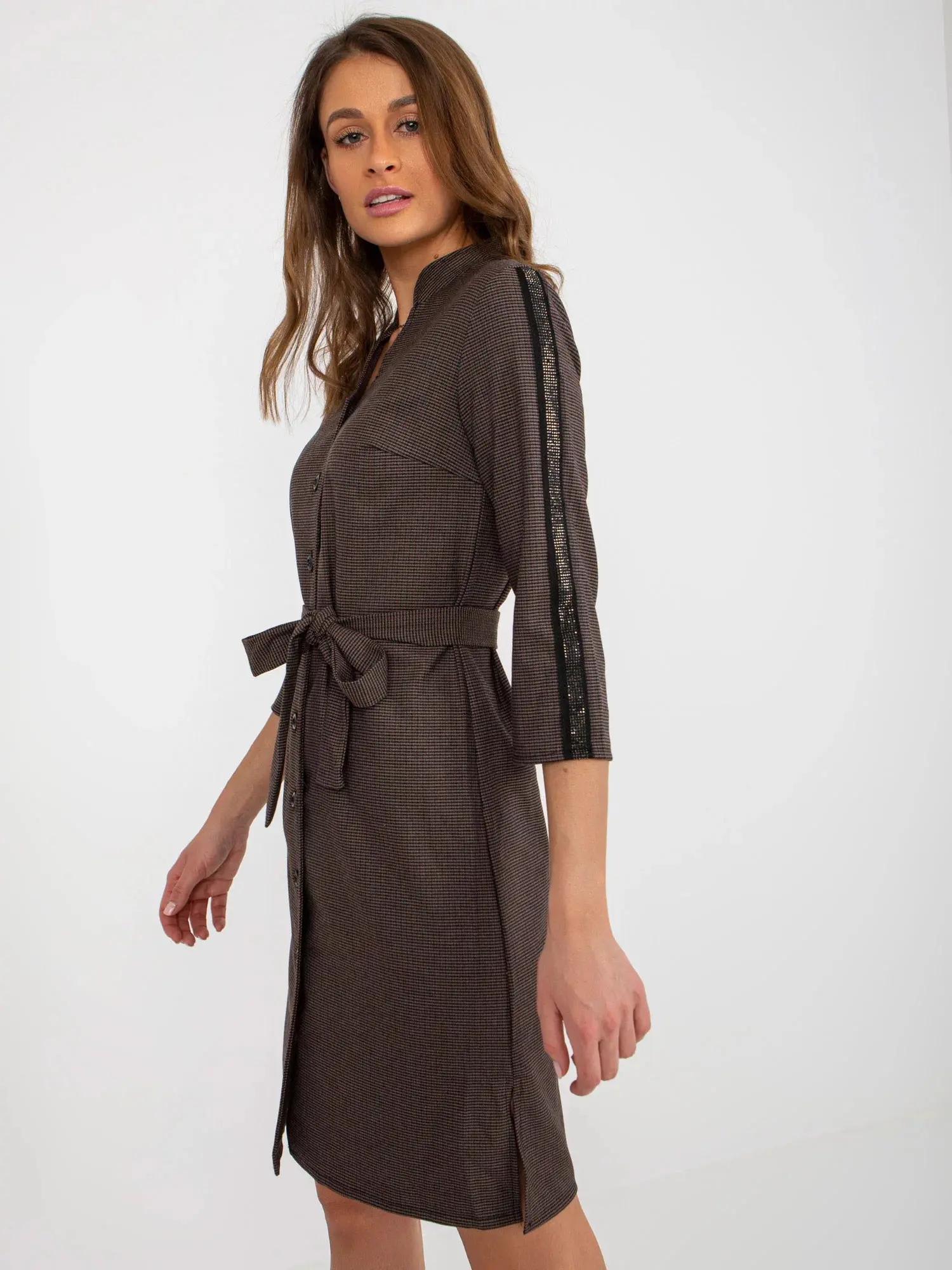 Dámské šaty LK SK 508352 1.38P tmavě šedá - FPrice M-38