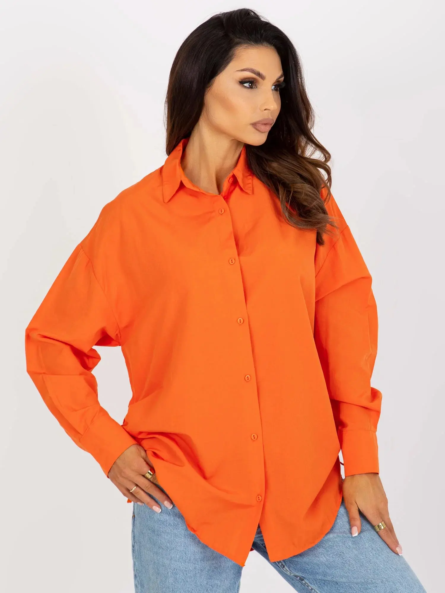 Dámská košile  KS 7128.70 oranžová - Miss L