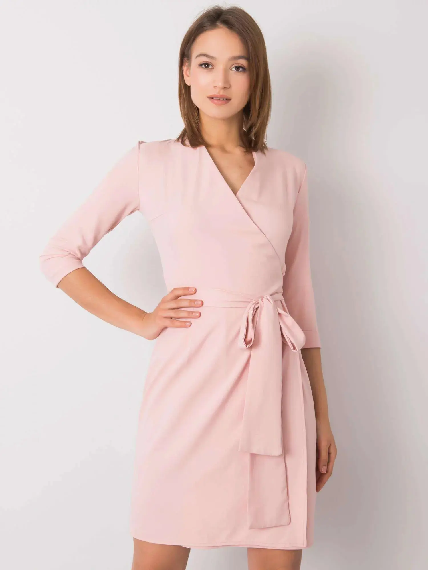 Dámské šaty LK SK 507665.17P Pudr růžová - FPrice pudrovo-růžová 40