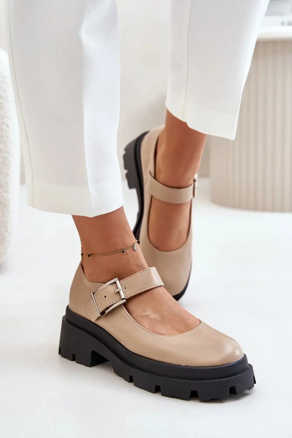 Polobotky 1813 béžové - Step in style 41