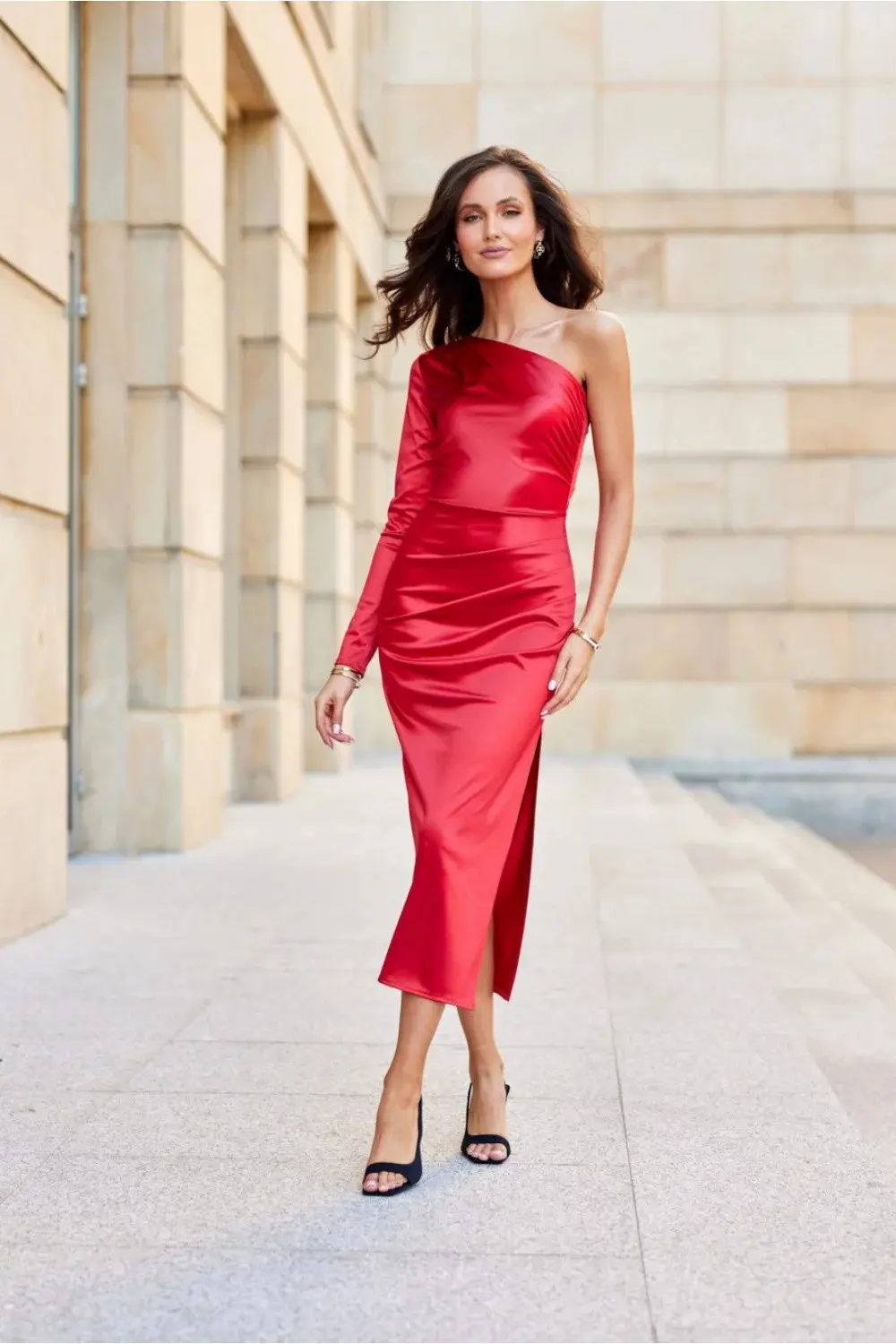 Večerní šaty SUK0438 červené - Roco Fashion 36