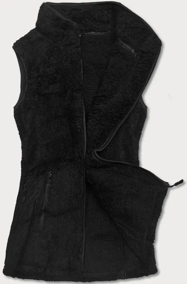 Dámská plyšová vesta HH005-1 Černá - J.STYLE černá M