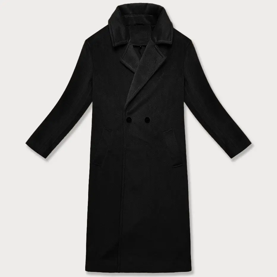 Dámský oversize kabát 11Z8161 Černá - J.Style  černá L