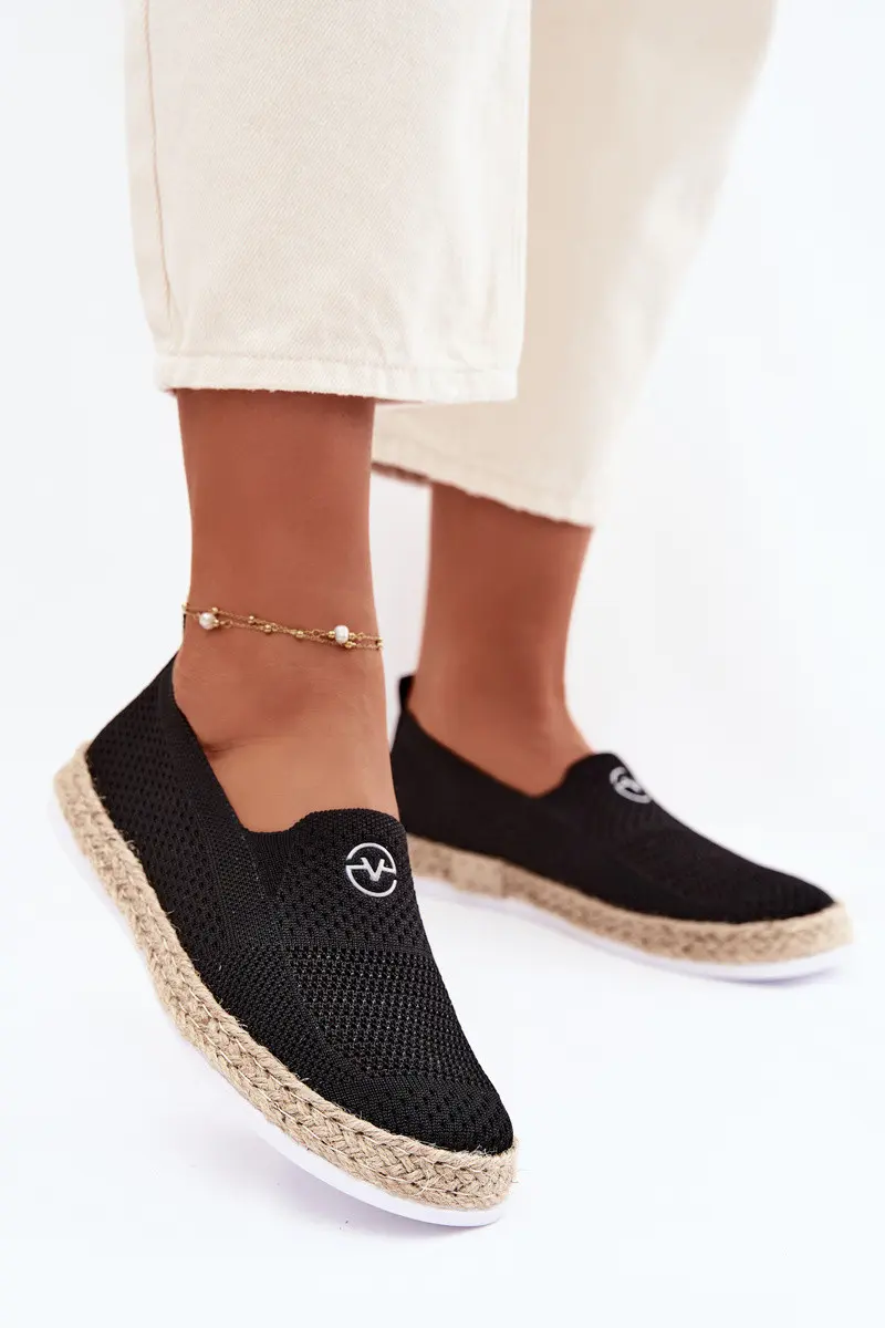 Dámské espadrilly 13659 černé - Vinceza