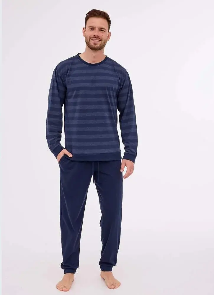 Pánské pyžamo 117/279 tm. modré - Cornette  2XL