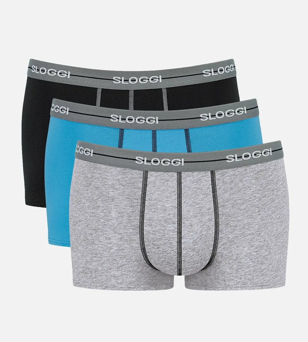Pánské boxerky men Start Hipster C3P - Sloggi tmavá kombinace červené (M006) 0006