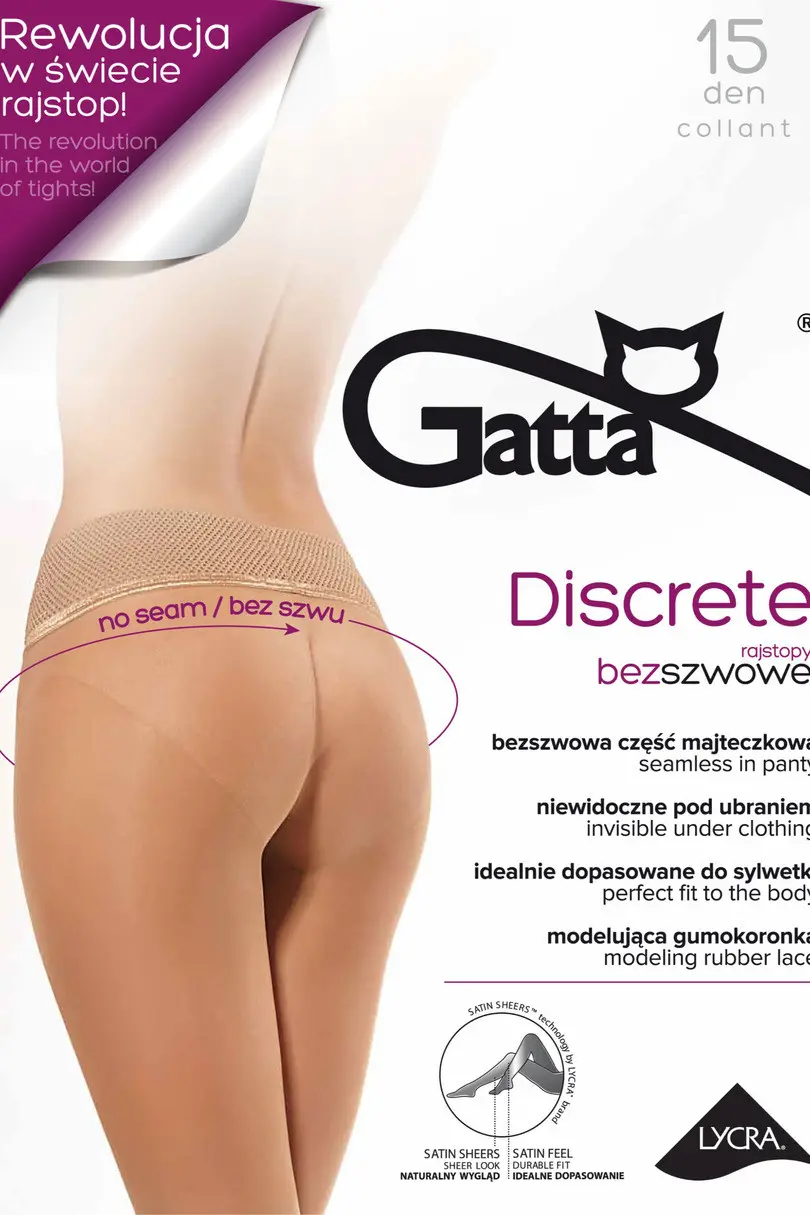 DISCRETE - Dámské punčochové kalhoty 15 DEN - GATTA
