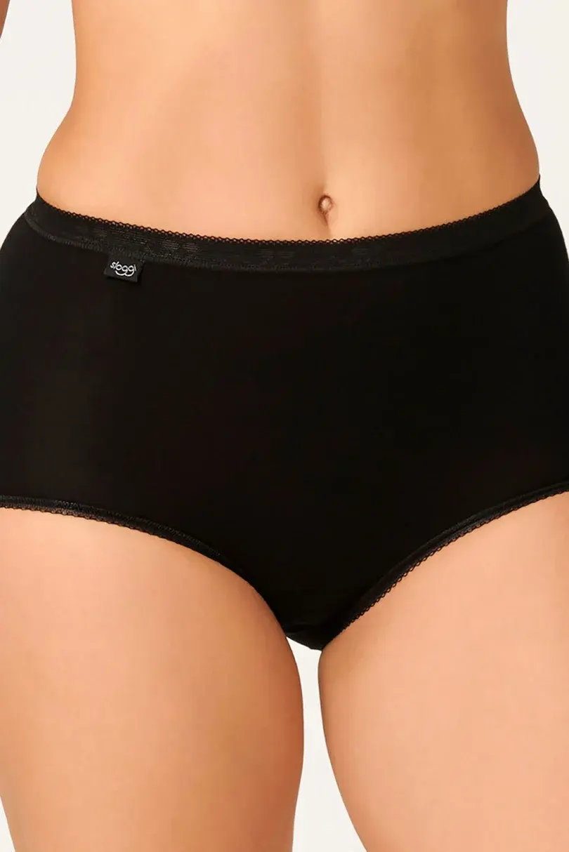 Dámské kalhotky Basic+ Maxi 2P černé - Sloggi BLACK 54