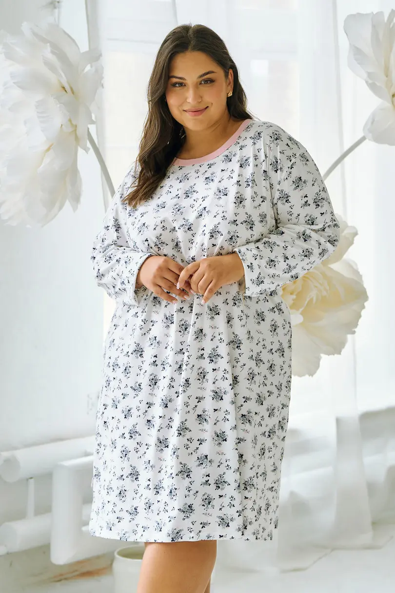 3467 MARTINA NOČNÍ KOŠILE 2XL-4XL bílá