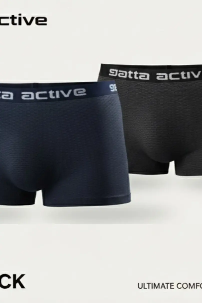 Pánské spodní prádlo - 2PP Boxer Active GA GREY/DEEP NAVY