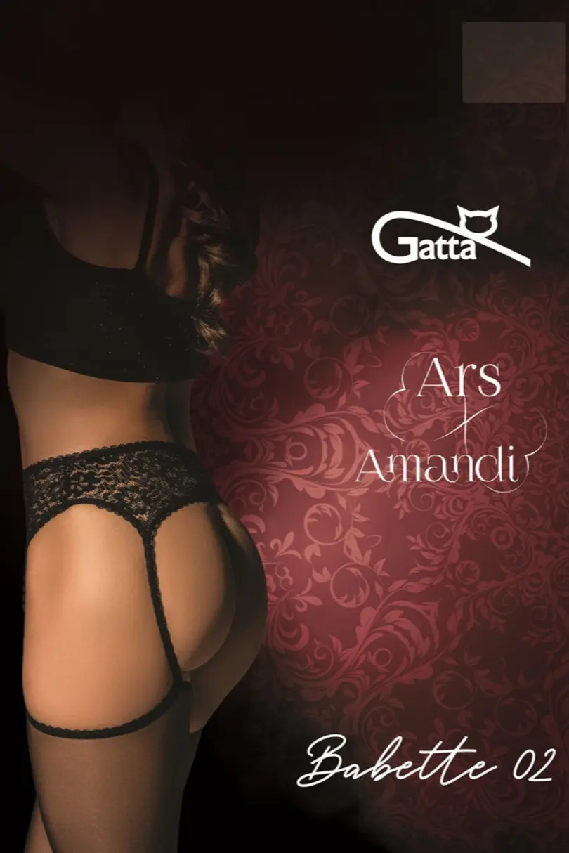 BABETTE – 02 Punčocháče Strip Panty NERO