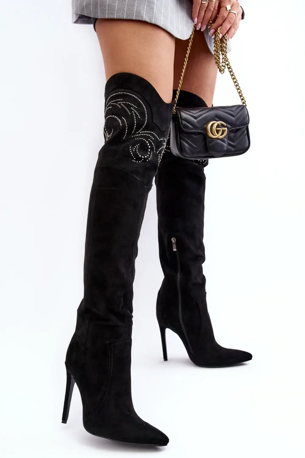 Kozačky na podpatku model 188715 Step in style