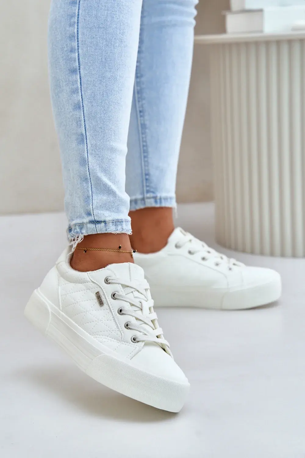 Tenisky na platformě model 201717 Step in style
