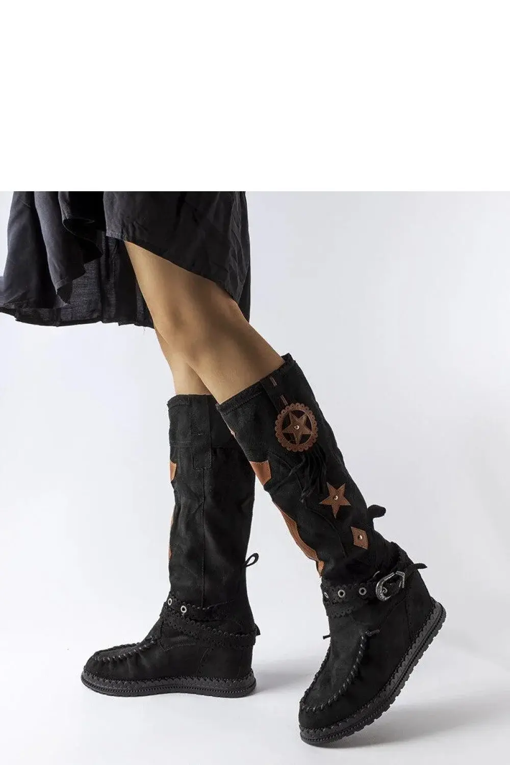 Kozačky na klínech model 205786 Solea