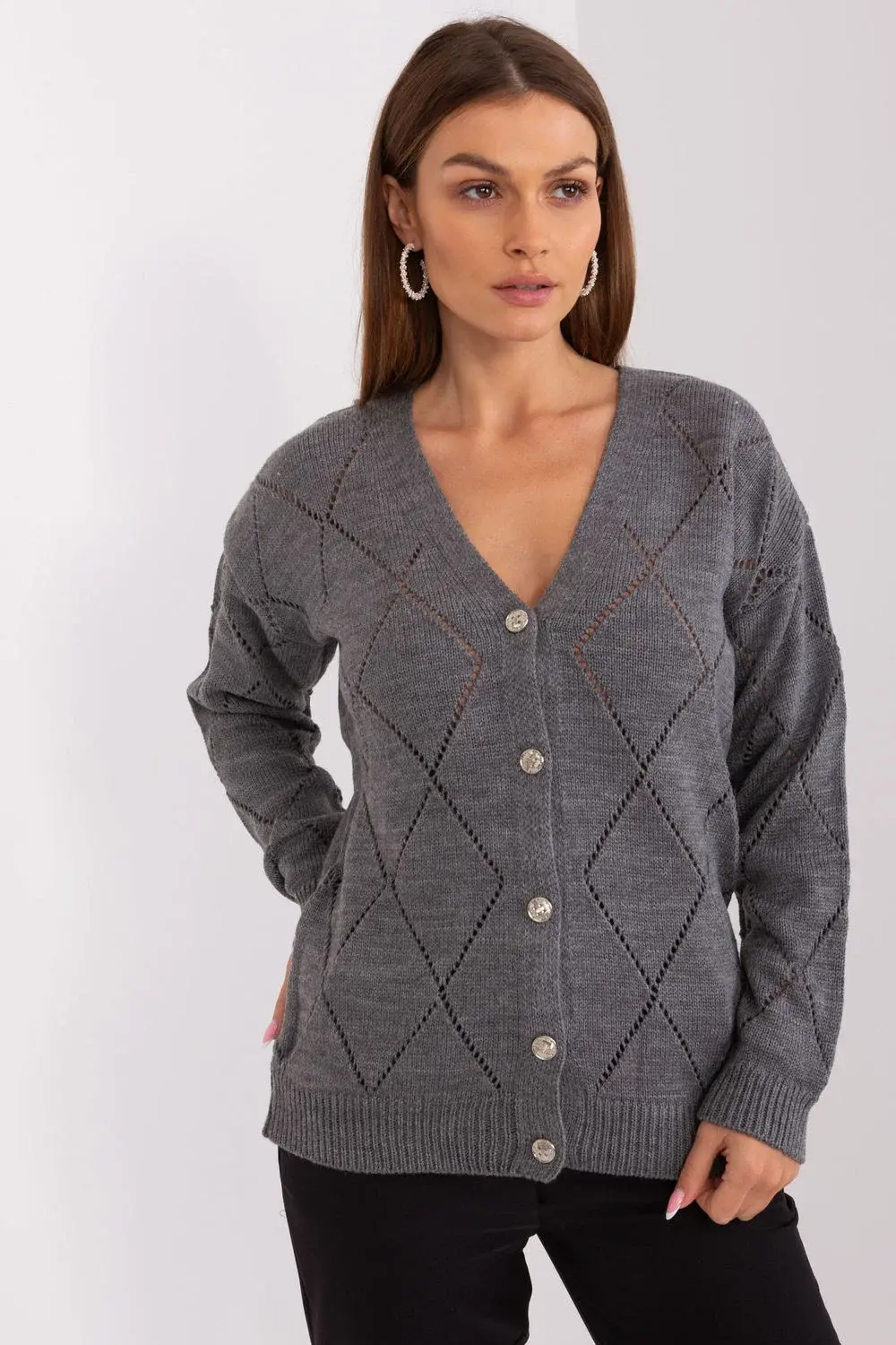 Svetr na zapínání  model 208633 Rue Paris universal