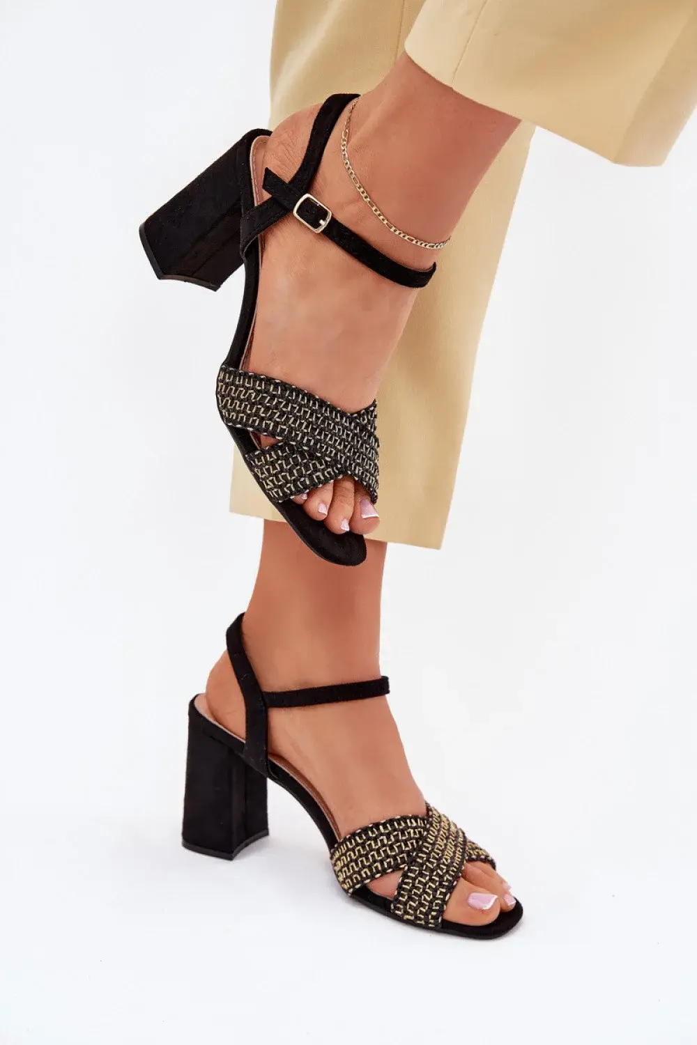 Sandály na podpatku model 214687 Step in style