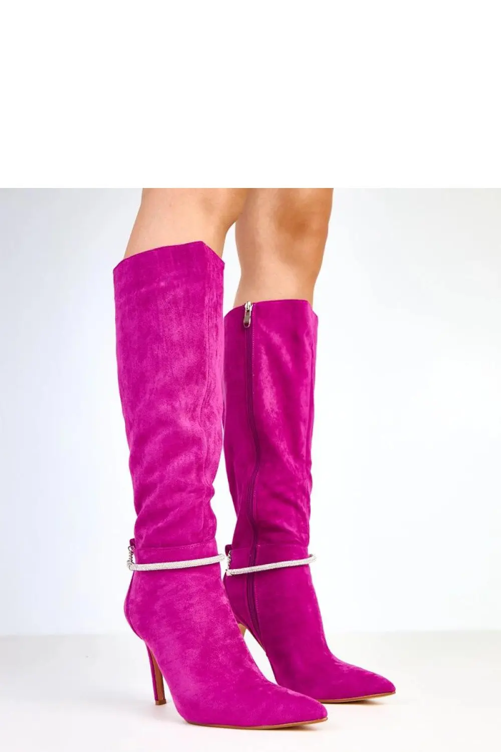 Kozačky na podpatku model 218126 Solea