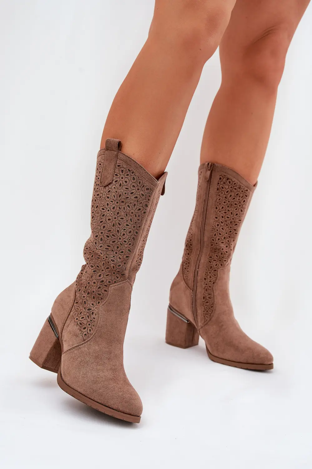 Ažurové kozačky model 218495 Step in style