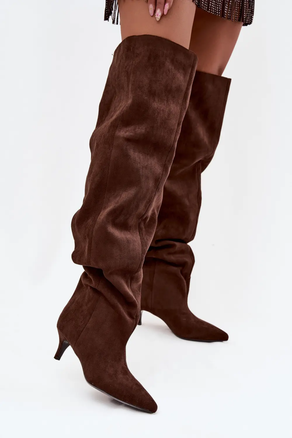 Kozačky na podpatku model 219135 Step in style