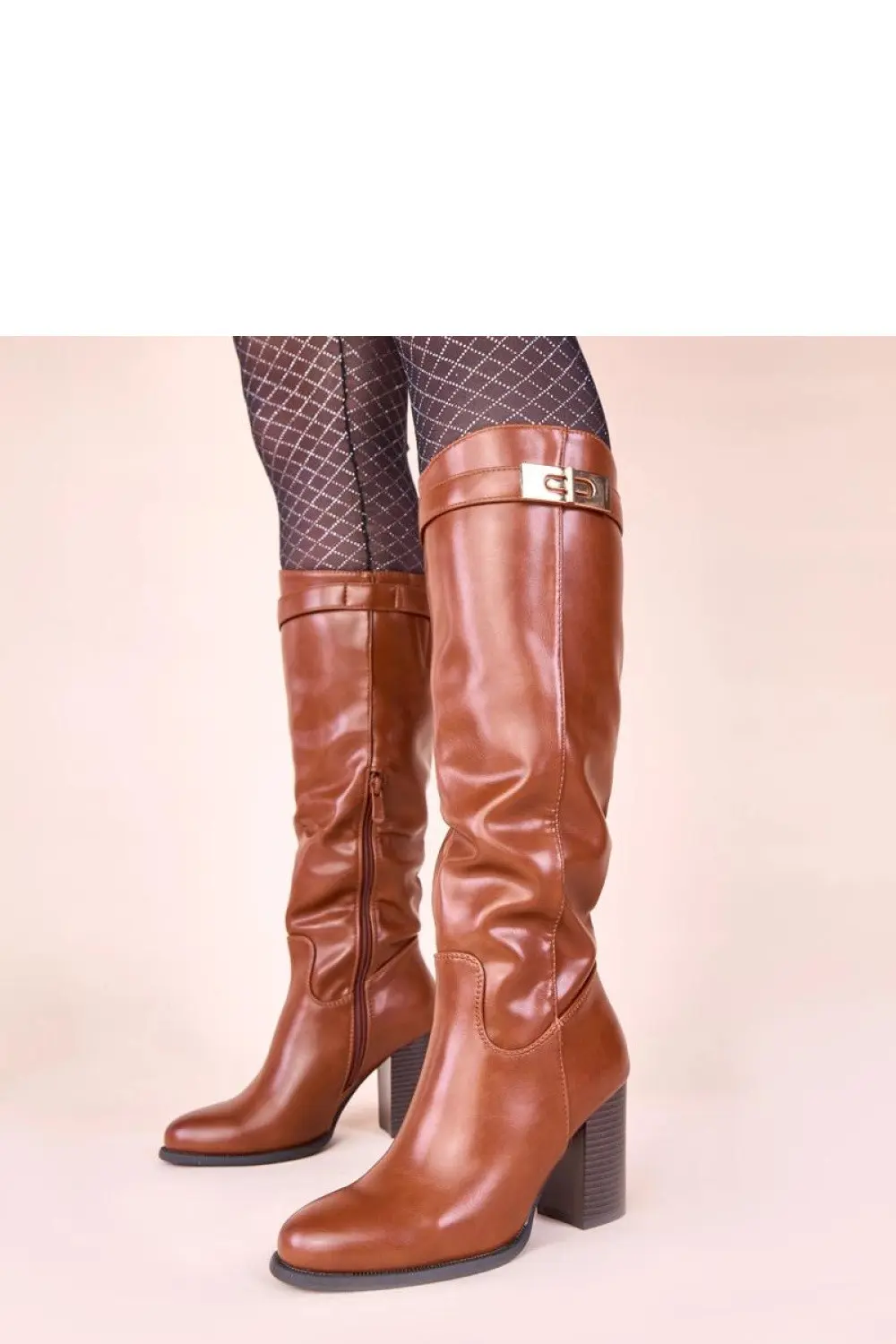 Kozačky na podpatku model 221035 Solea