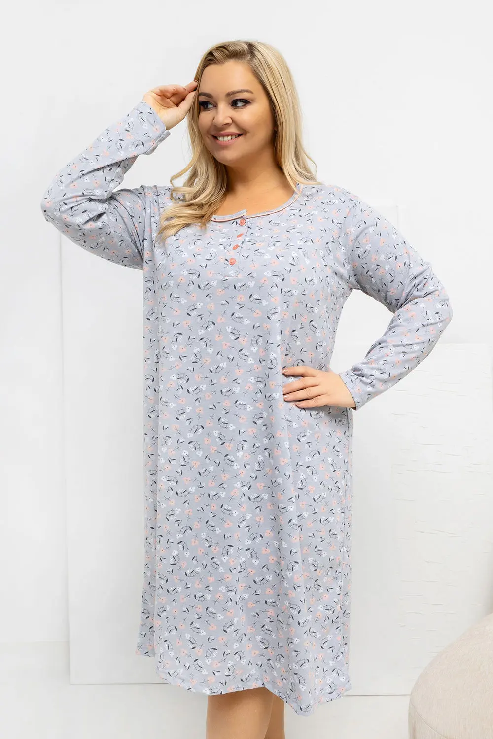 Noční košile Plus Size model 223307 Forever Pink