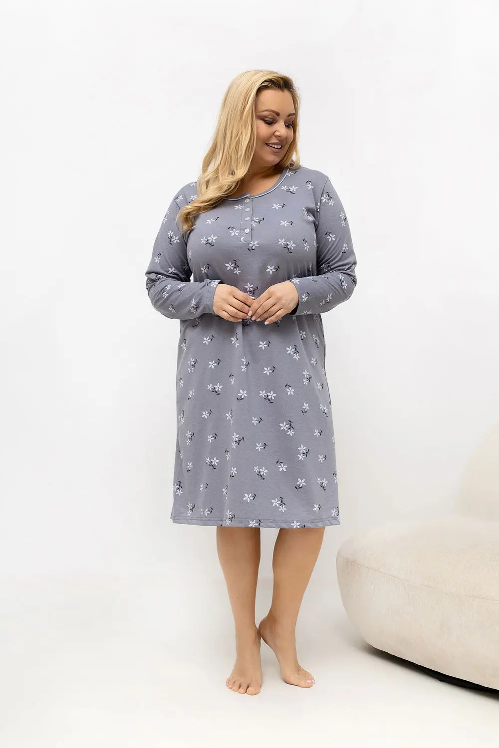 Noční košile Plus Size model 226134 Forever Pink