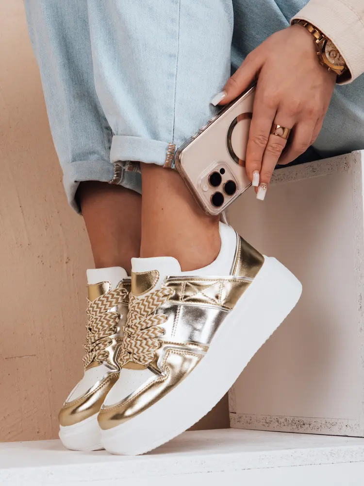 Dámské tenisky na platformě HYPERWAY gold FashionStreet ZY0621