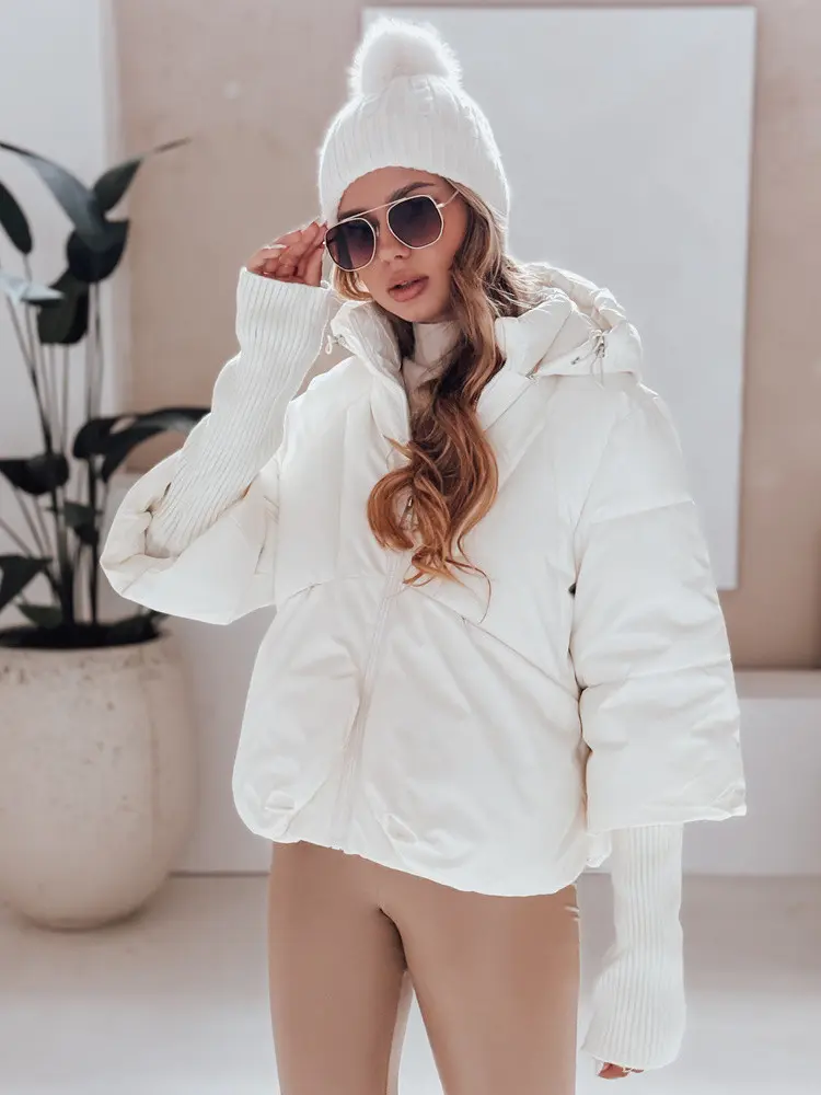 MISSLAYER dámská zimní bunda s kapucí bílá FashionStreet TY5036