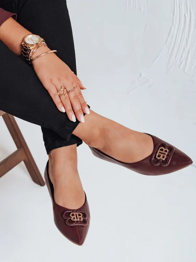 FashionStreet dámské bordó baleríny ZY1060 40