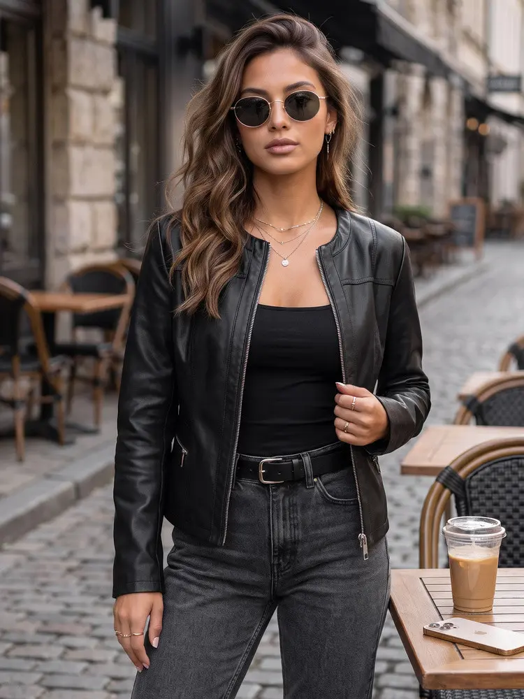 Kurtka damska z czarna model 22347442 - FashionStreet