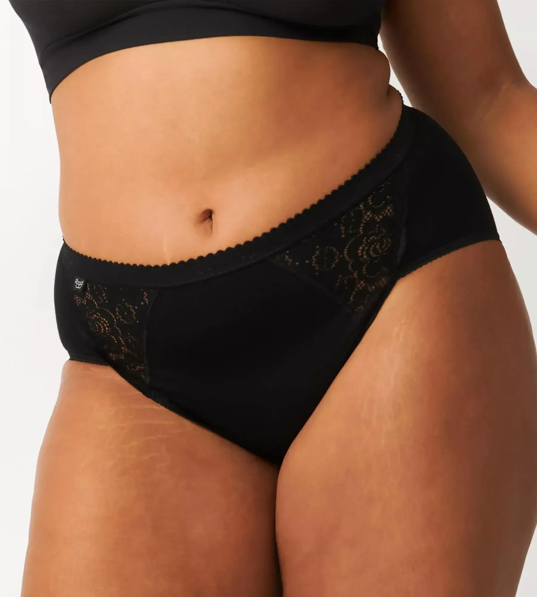 Dámské kalhotky Chic Midi - BLACK - černé 0004 - SLOGGI BLACK