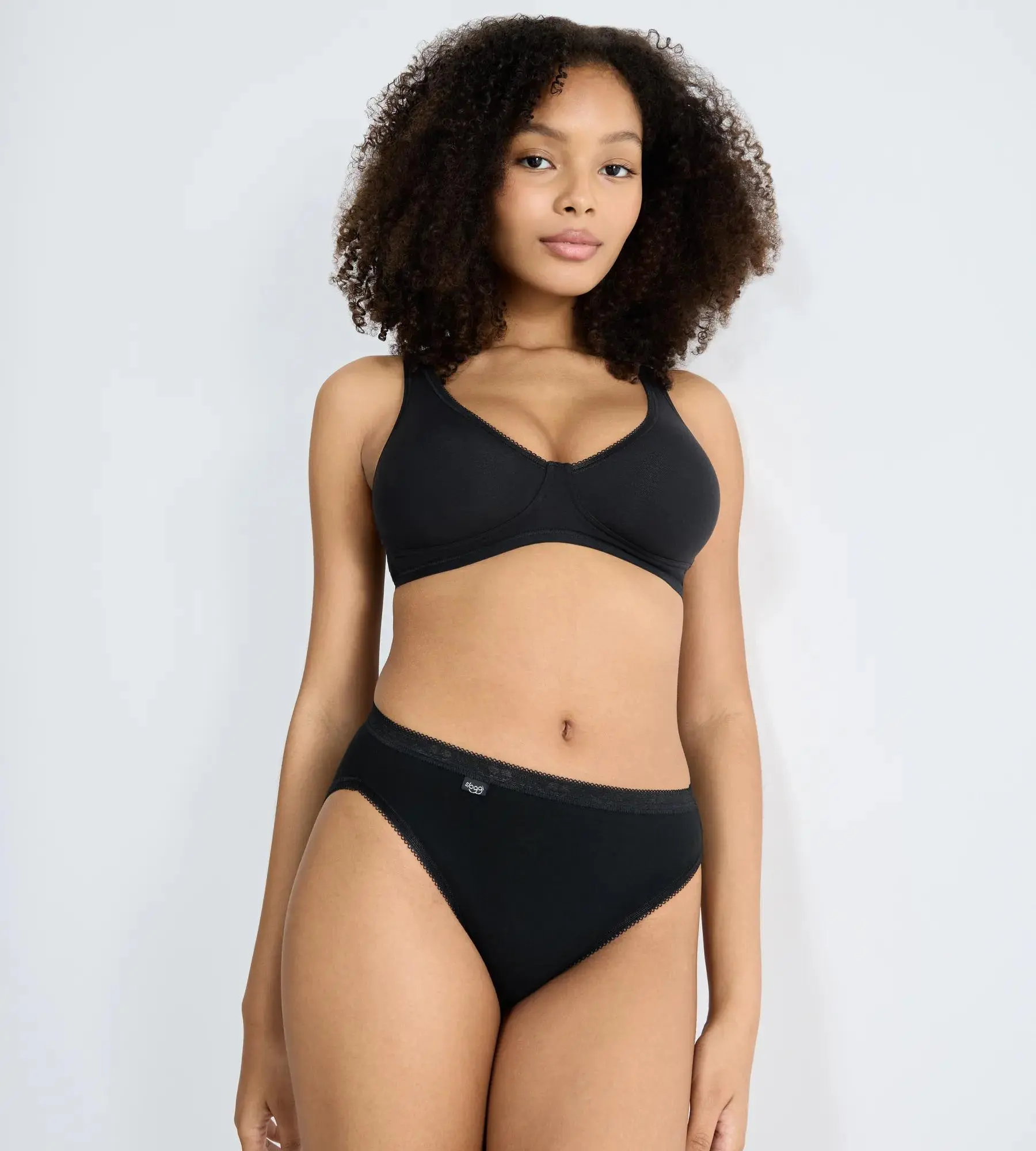 Dámské kalhotky Basic+ Tai 3P - BLACK - černé 0004 - SLOGGI BLACK