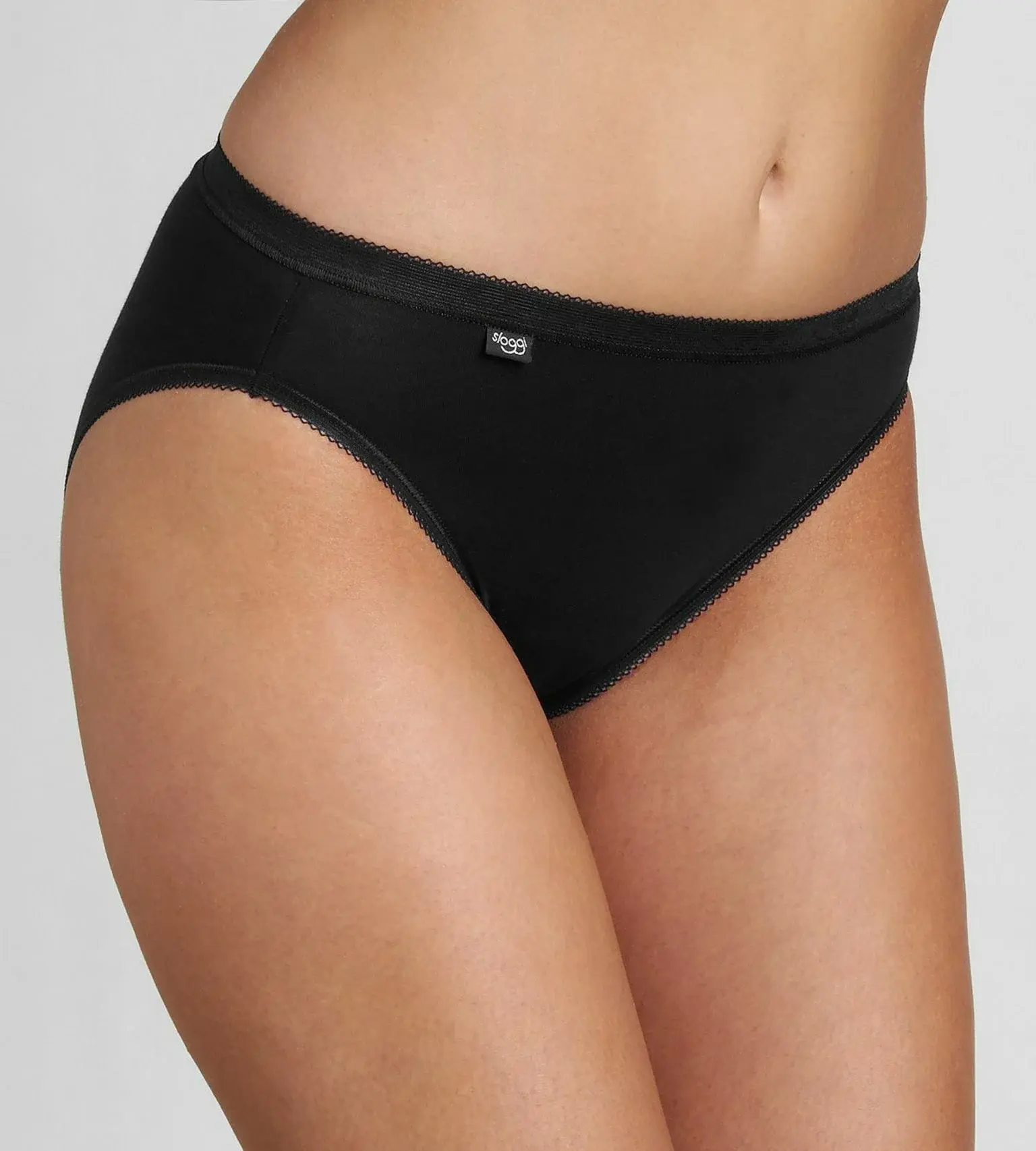 Dámské kalhotky Basic+ Tai 2P černé - Sloggi BLACK 44