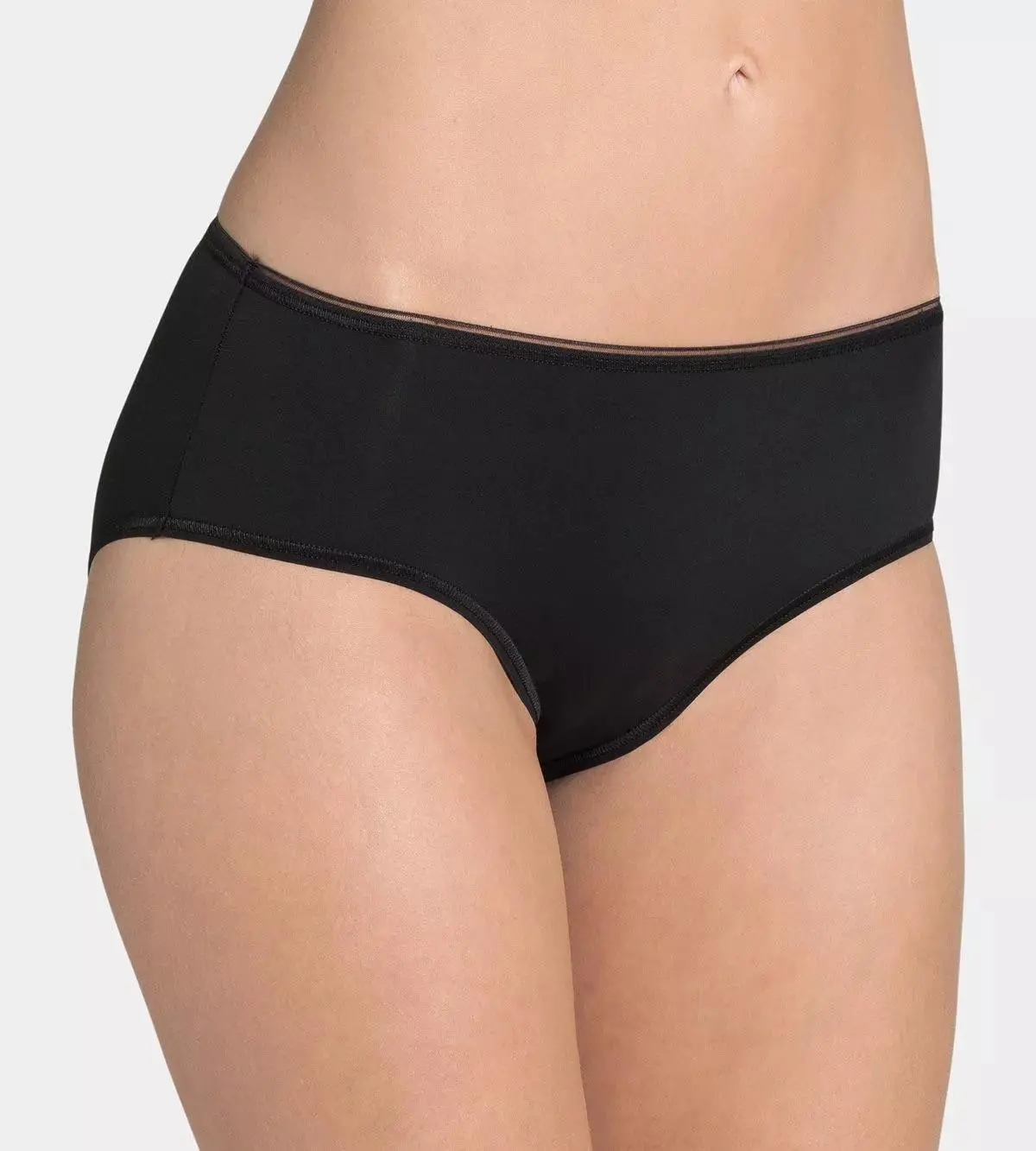 Dámské kalhotky Feel Sensational Midi - BLACK - černé 0004 - SLOGGI BLACK 44