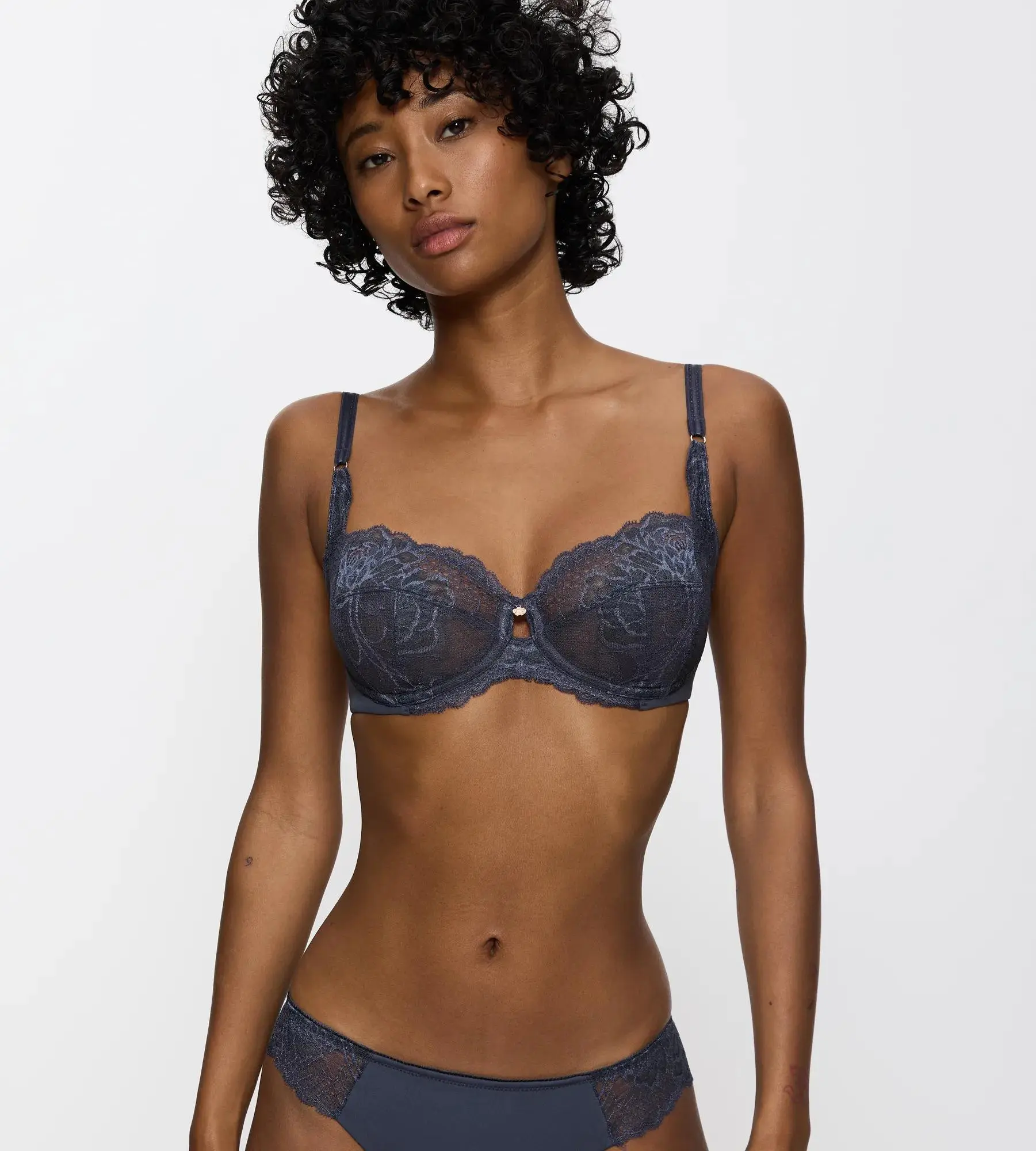Dámská podprsenka Wild Peony Florale W - GRAY - šedá 00DK - TRIUMPH