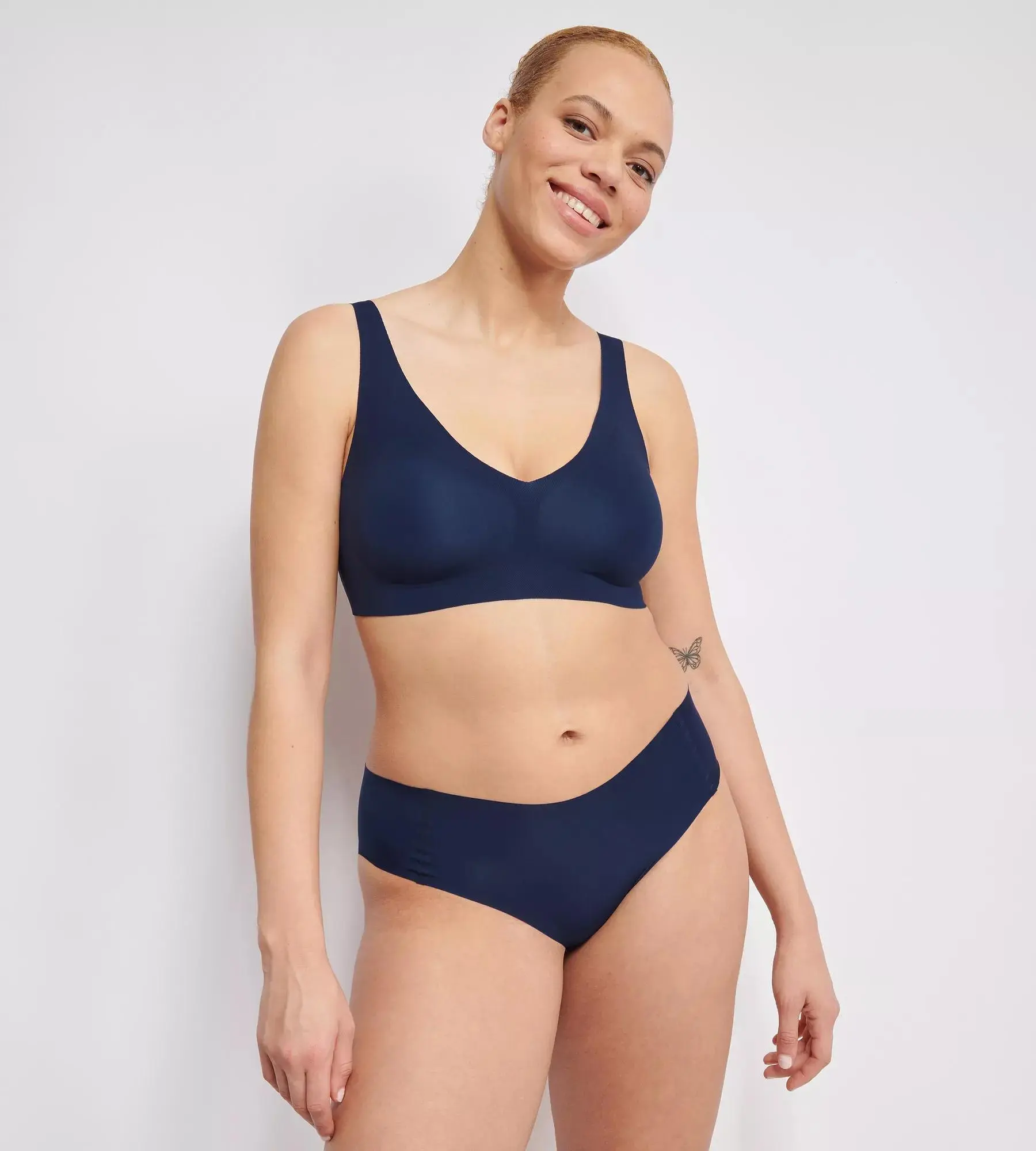 Dámská podprsenka ZERO Feel 2.0 Bralette - BLUE - tm. modrá 2114 - SLOGGI BLUE