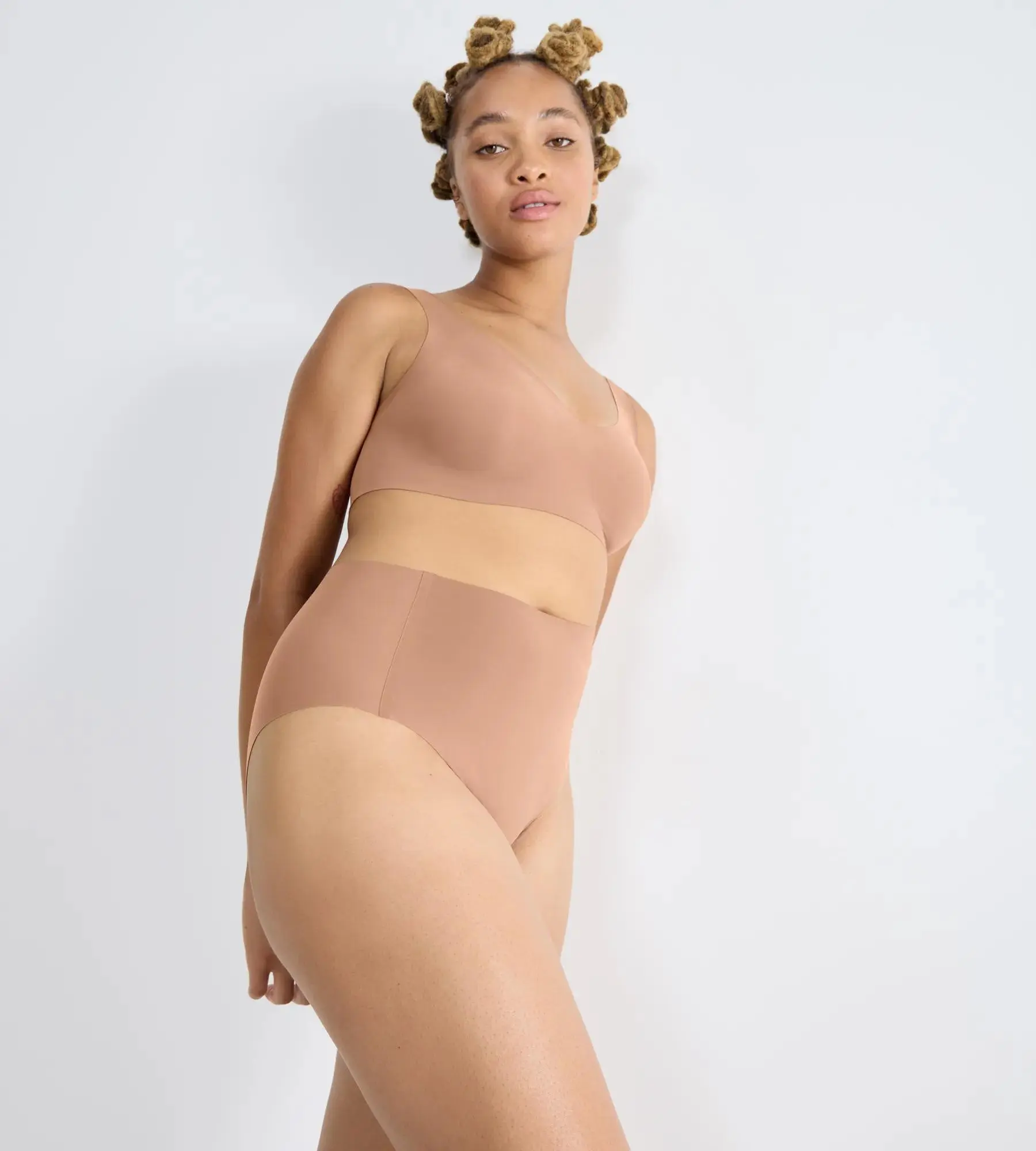 Dámské kalhotky ZERO Feel 2.0 High waist - BROWN - sv. hnědé 00CM - SLOGGI BROWN
