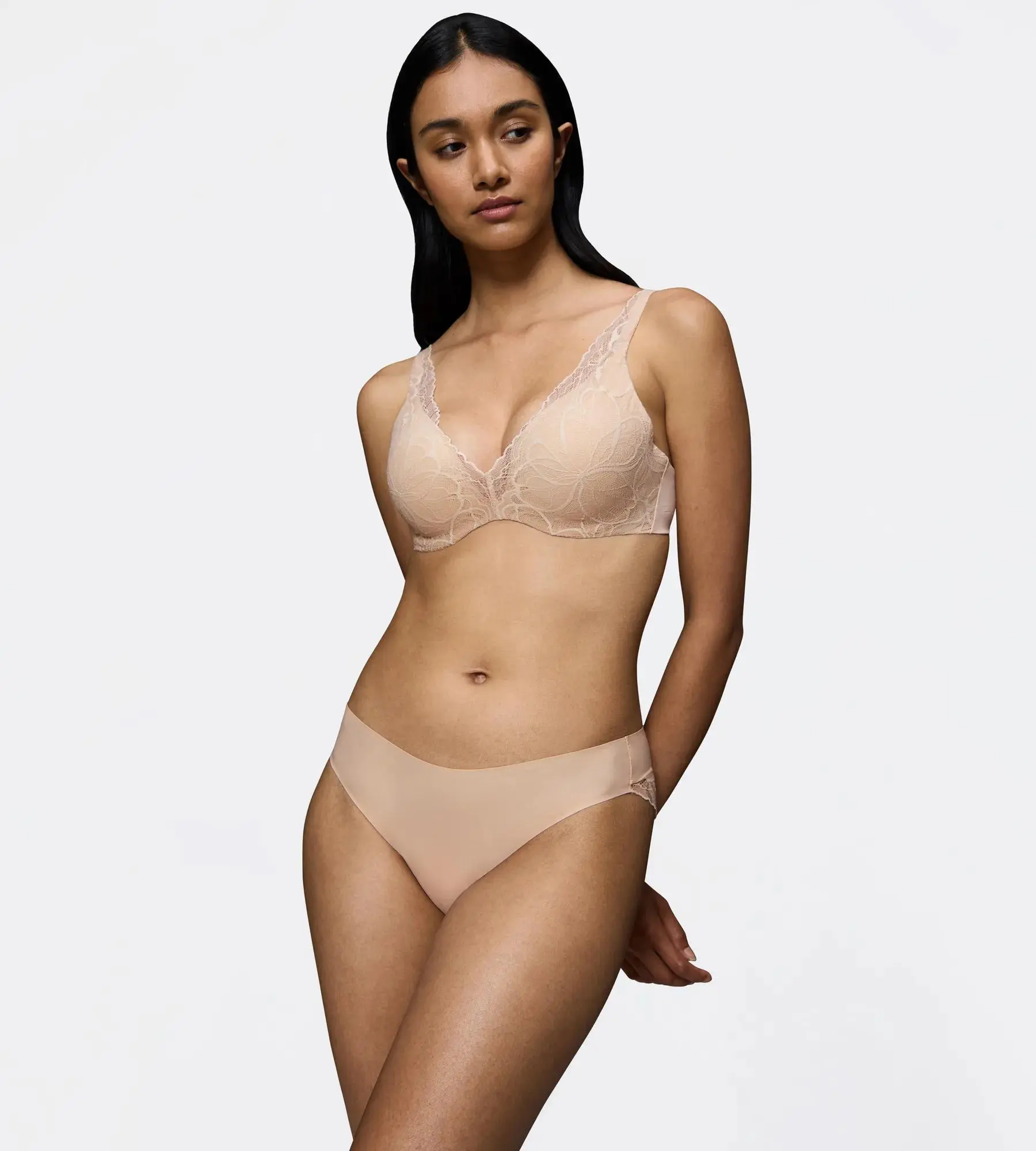 Dámská podprsenka Body Make-Up Illusion Lace WP - BROWN - TRIUMPH BROWN - TRIUMPH BROWN 80F