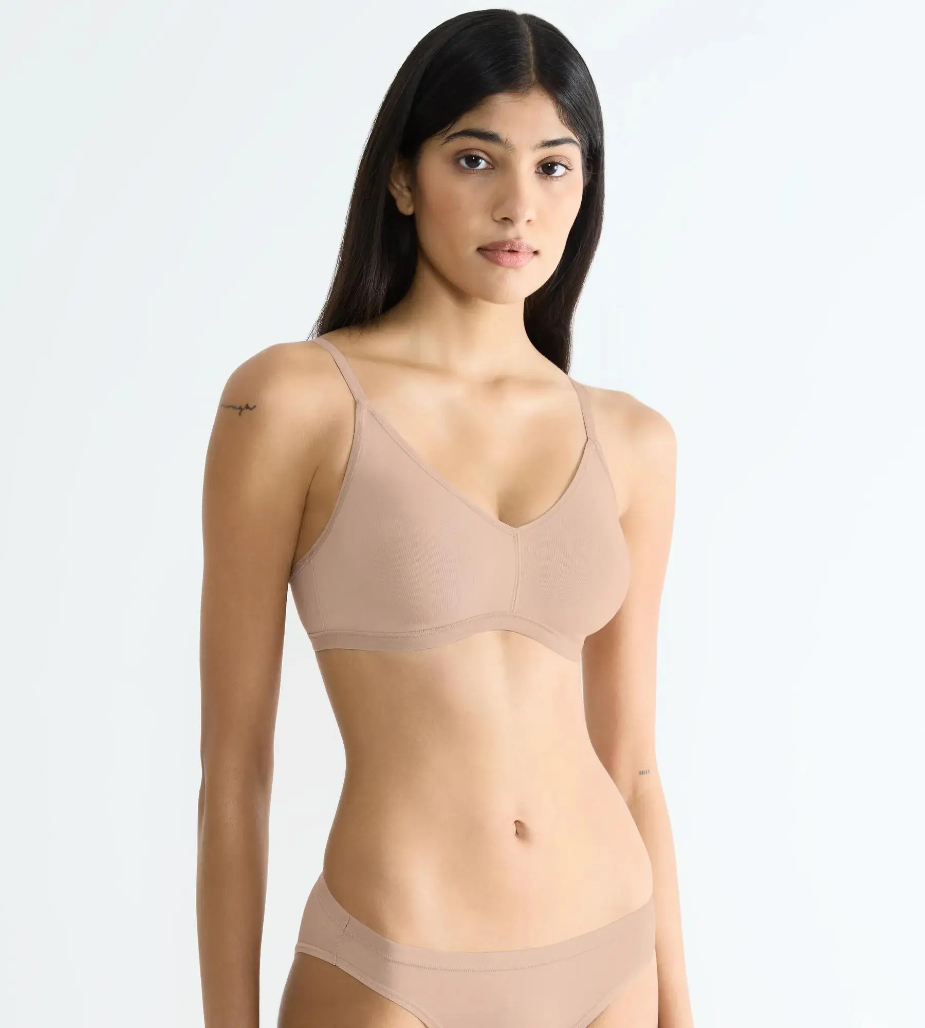 sloggi GO Daily Cotton Soft bra - BROWN - SLOGGI BROWN - SLOGGI NEW BEIGE