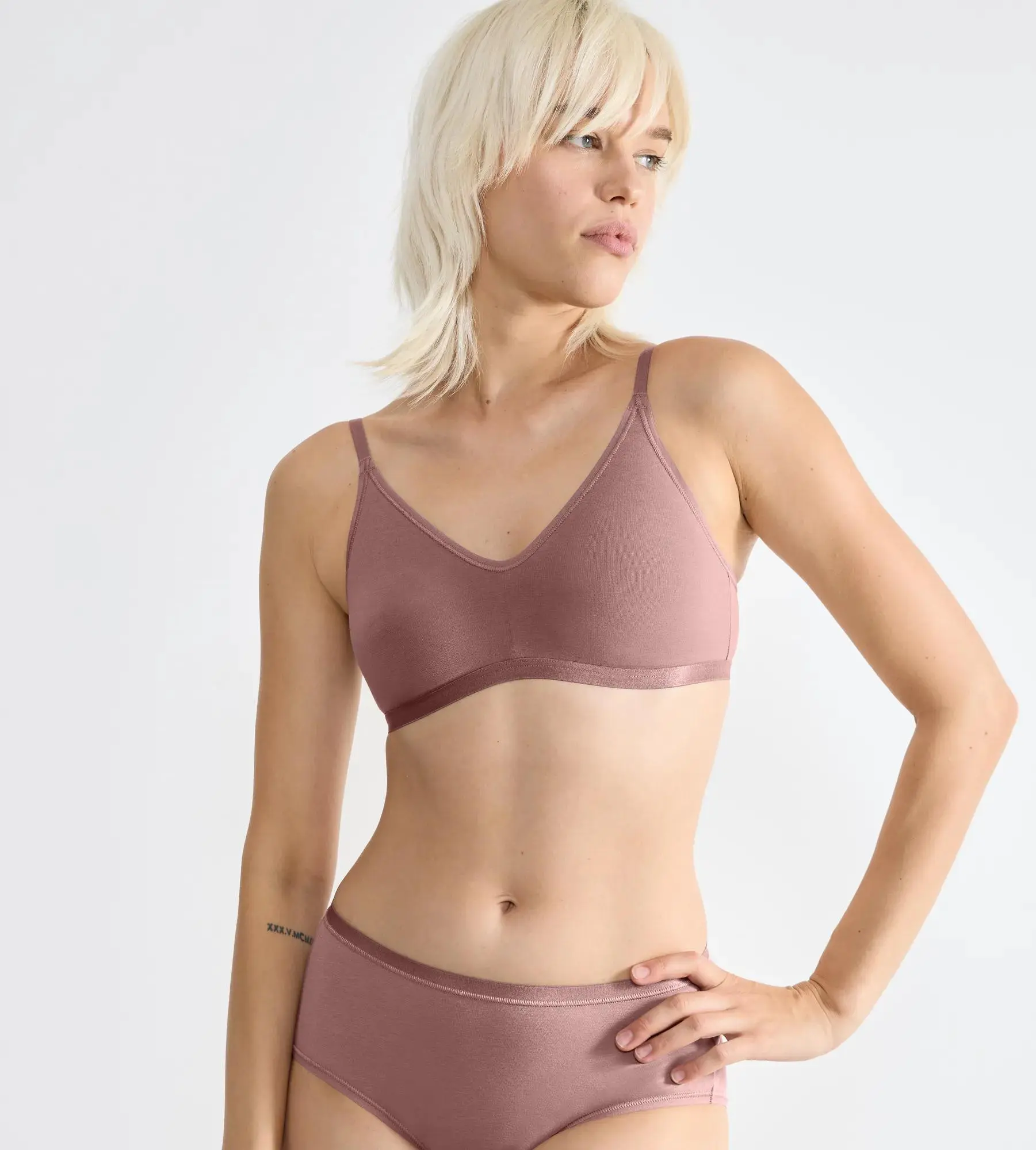 Dámská podprsenka GO Daily Cotton Soft bra - BROWN - hnědá 1141 - SLOGGI BROWN