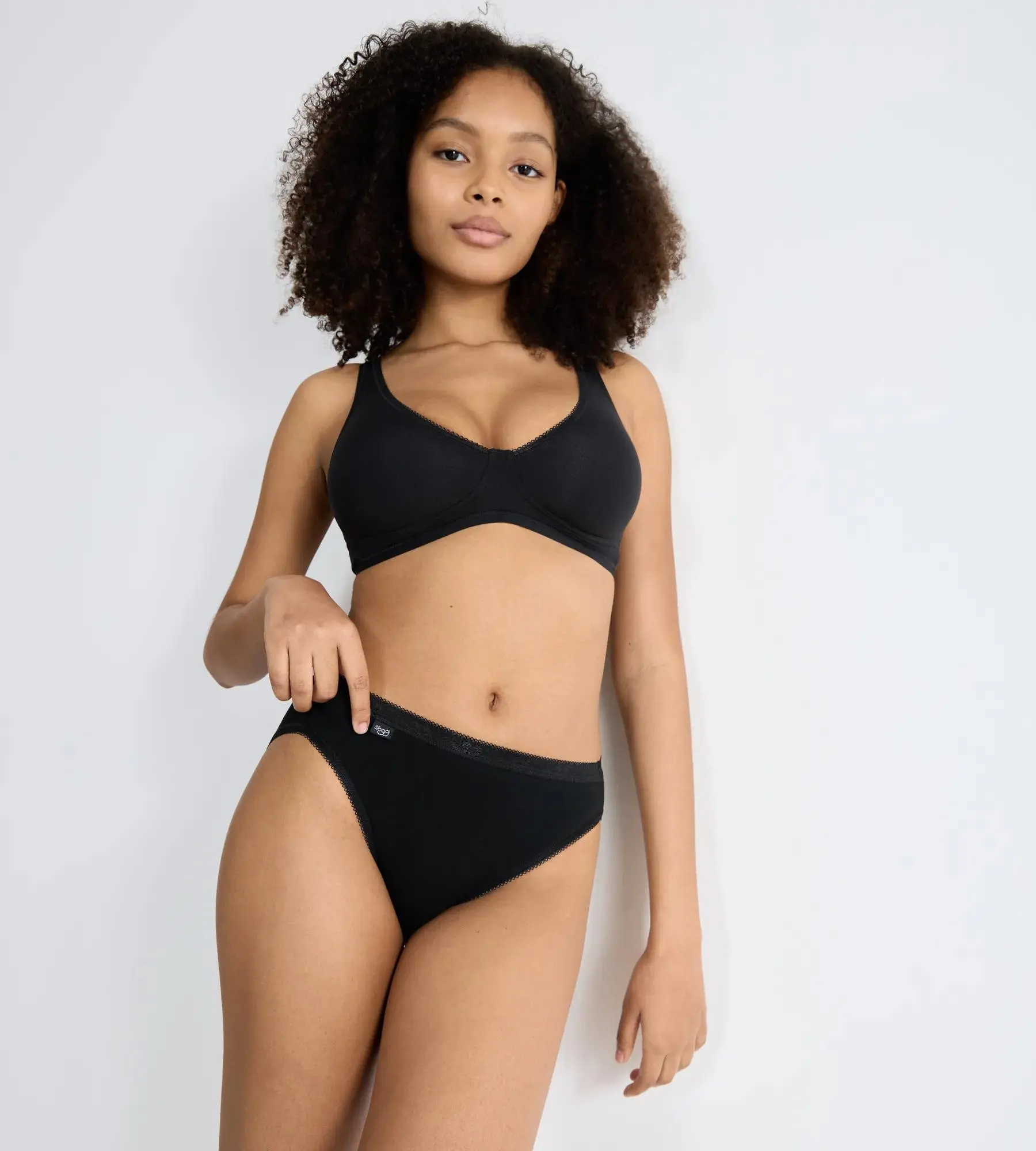 Dámská podprsenka Basic+ Soft Bra - BLACK - černá 0004 - SLOGGI BLACK