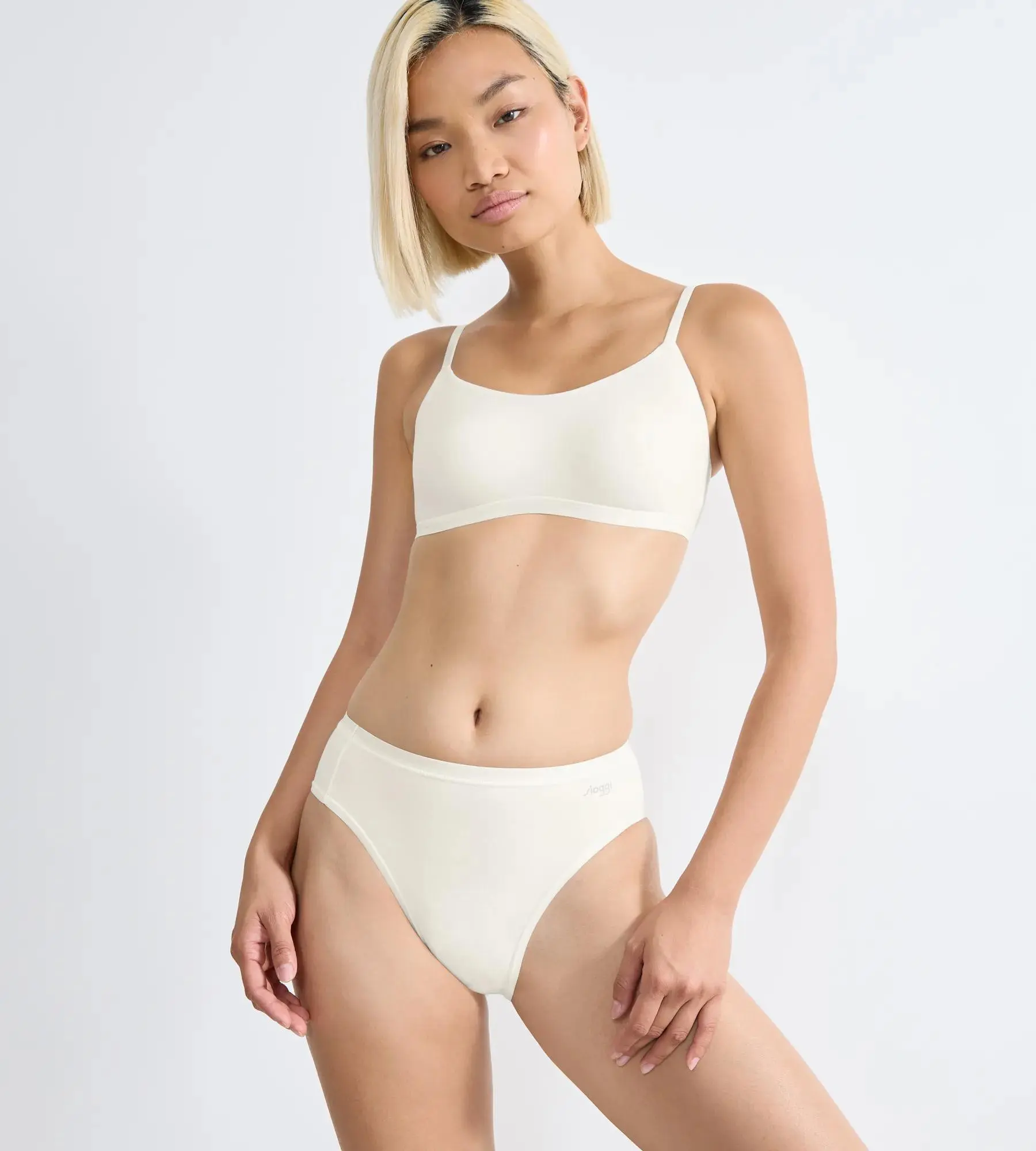 SLOGGI GO DAILY COTTON - 3× tai z kartáčované organické bavlny Sloggi SILK WHITE