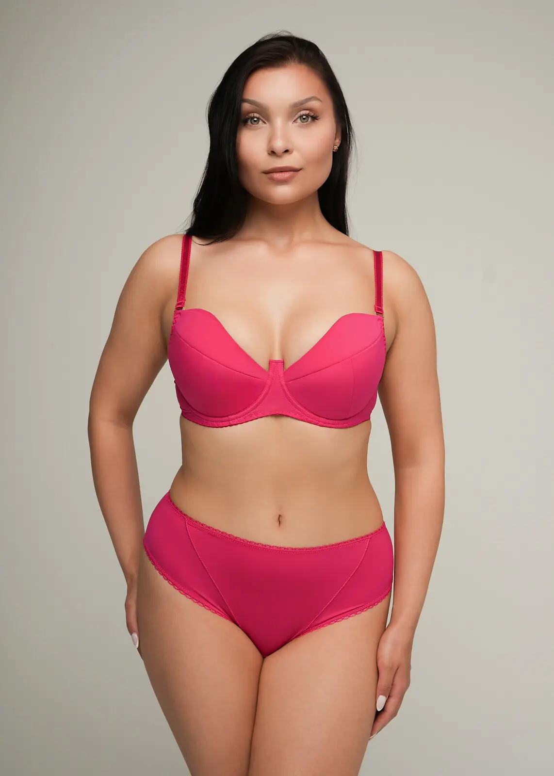 Ava 2204 Fuchsiová push-up podprsenka fuchsie