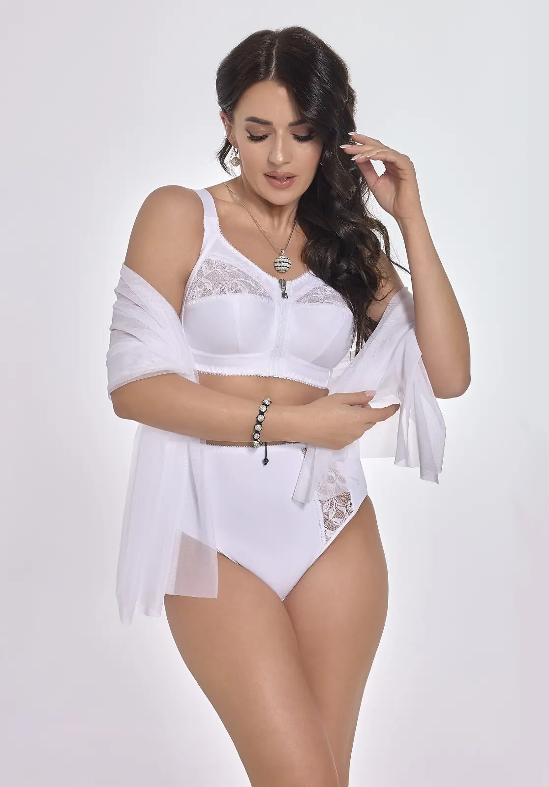 Měkká podprsenka bez kostic Viki 586 Zuza I Smooth 80-95 perleťově bílá